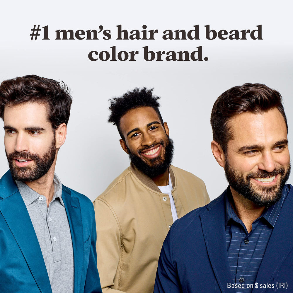 Just For Men after color facial hair appears fuller and well-groomed