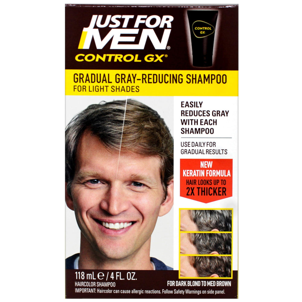 Just for Men Control GX apto para cabello masculino y progresión suave.
