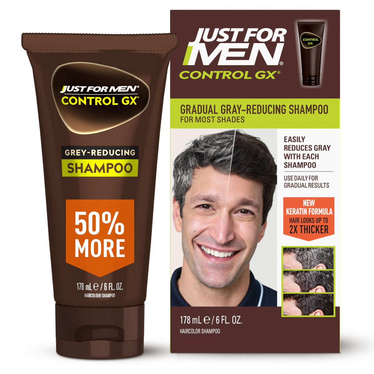 Just for Men Control GX: botella para uso diario con resultados naturales