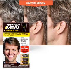 Cabello limpio y tono natural con Just for Men Control GX.