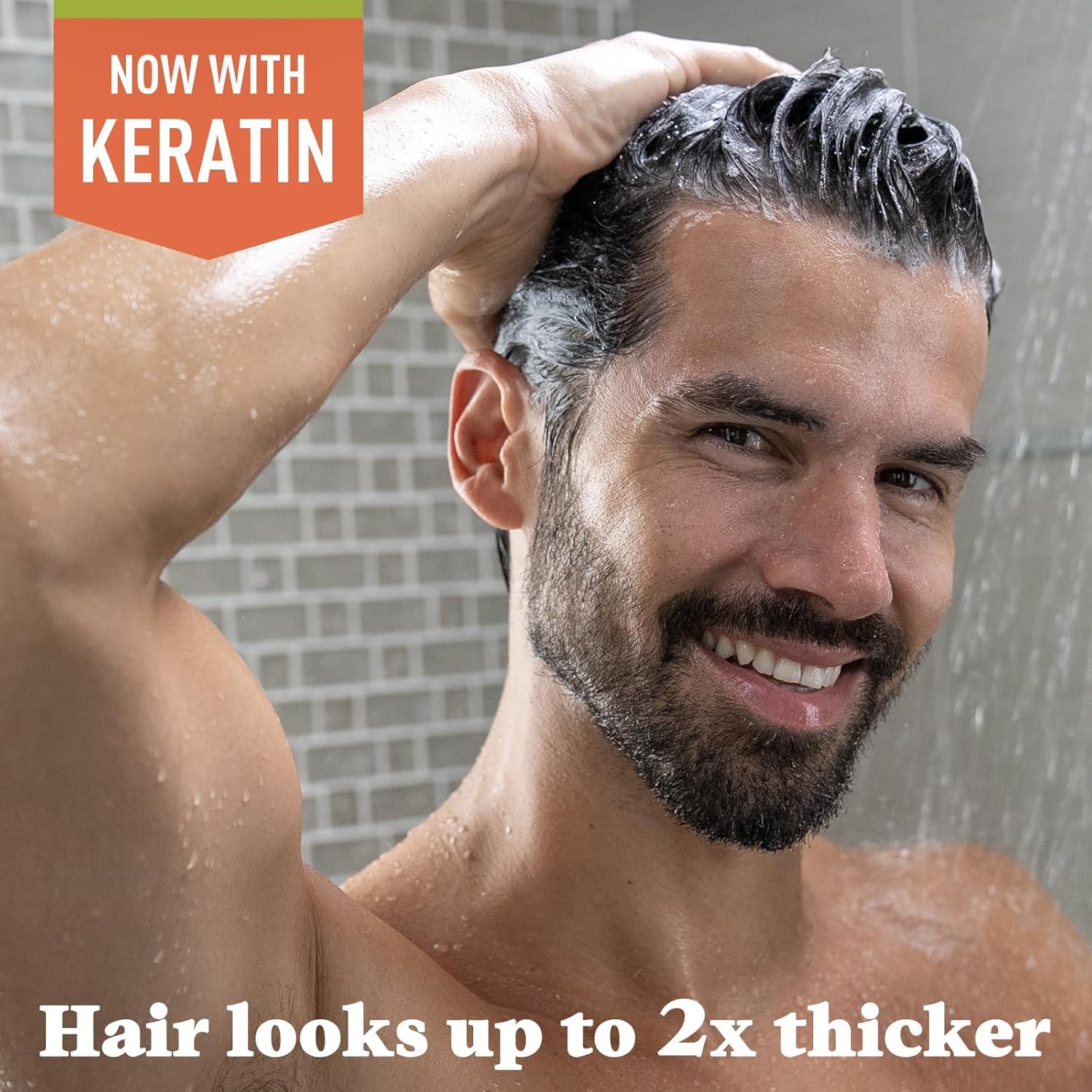 Just for Men Control GX, crema cremosa con keratina para fortalecer el cabello.