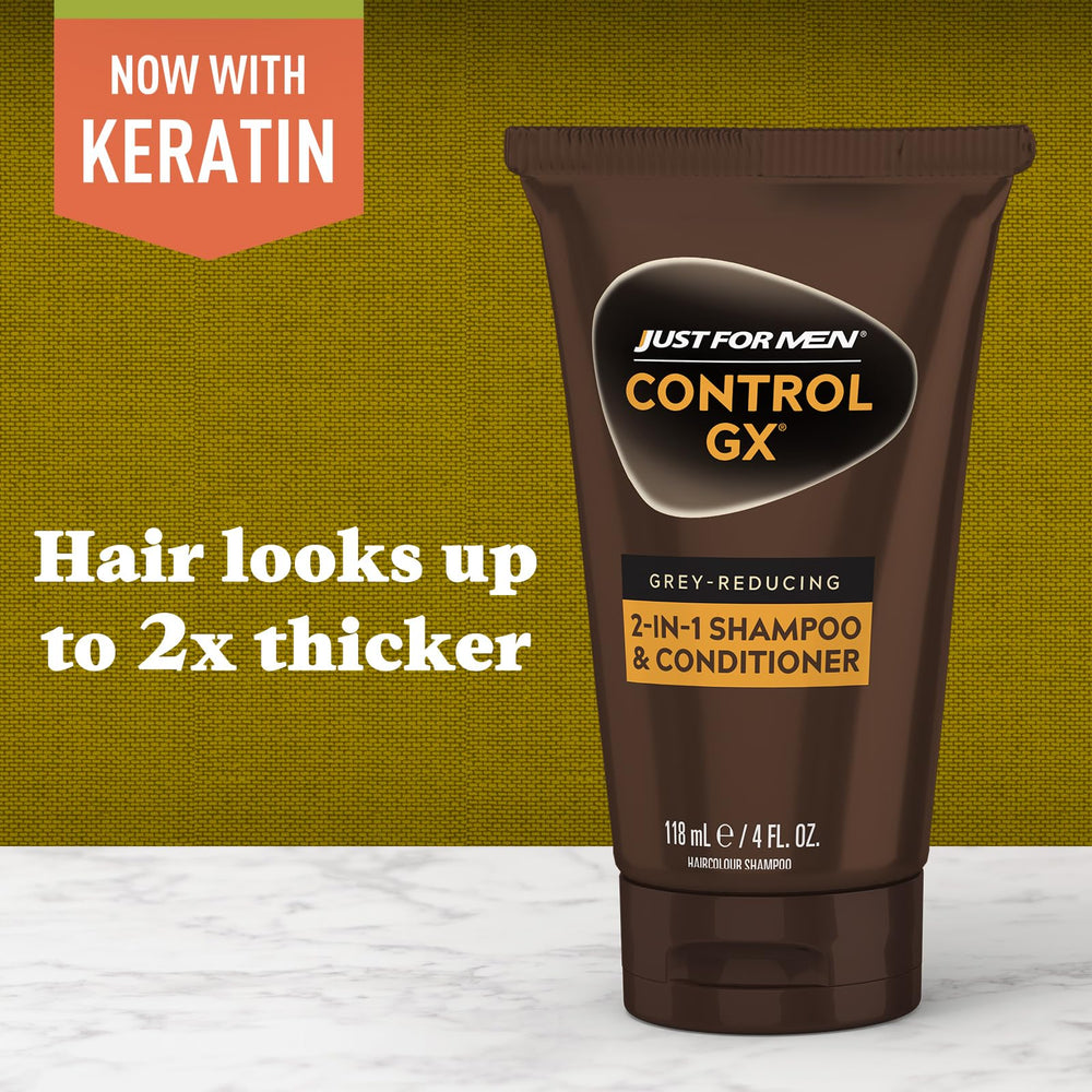 Just for Men Control GX foam lather used for an easy daily wash.