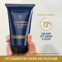 Just for Men Control GX + THK, cabello más grueso tras aplicación