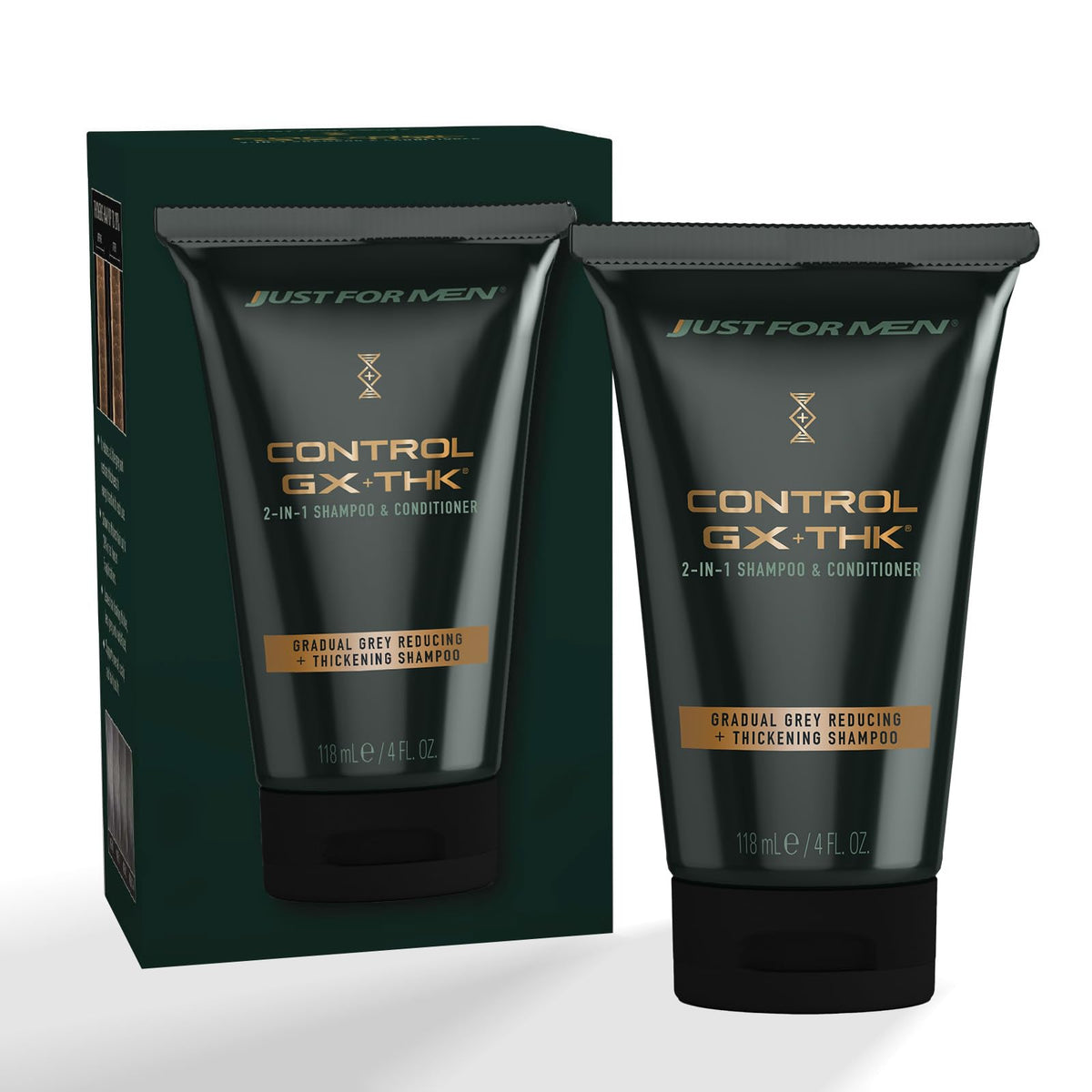 Just for Men Control GX + THK champú, botella: refuerza volumen capilar.