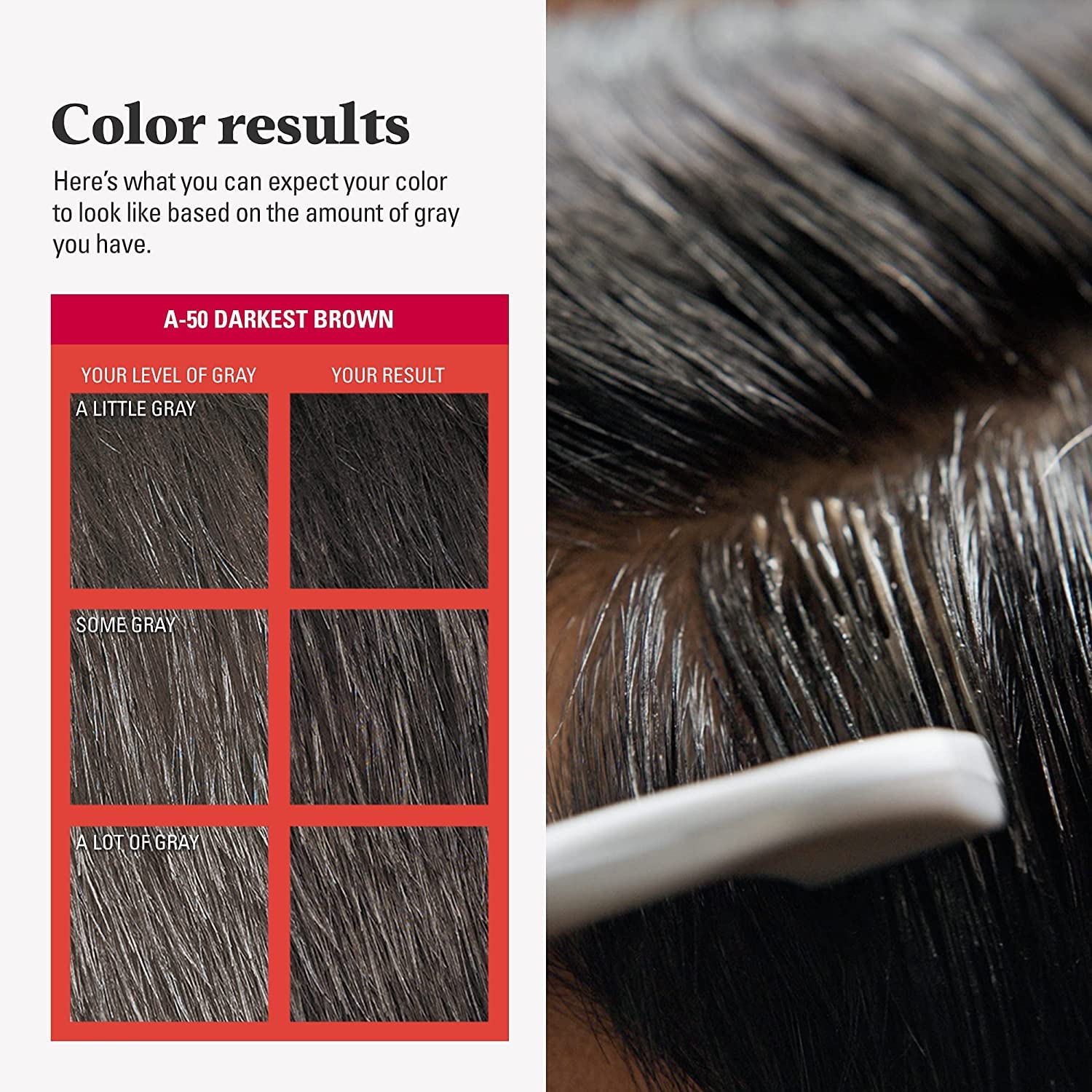 Just For Men Easy Comb-In Color long-lasting look up to 8 weeks