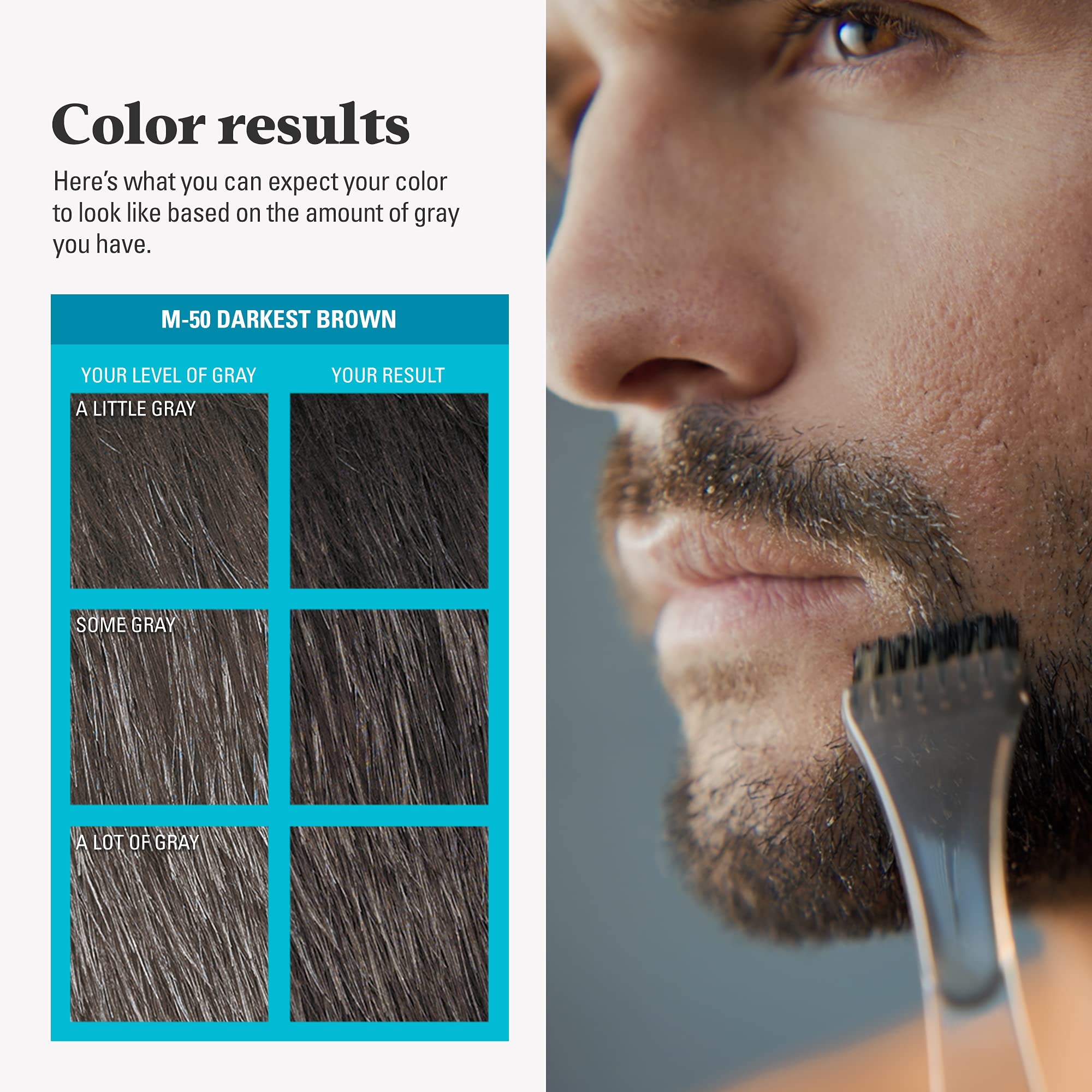 Just For Men offers twelve shade options to match your beard