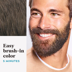 Just For Men Mustache & Beard formula with biotin Aloe Coconut nourishes while coloring.