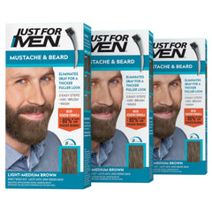 Just For Men Mustache & Beard brush application for fast gray coverage.