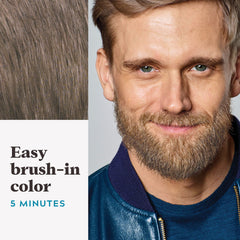 Just For Men packaging detail with included brush for convenience