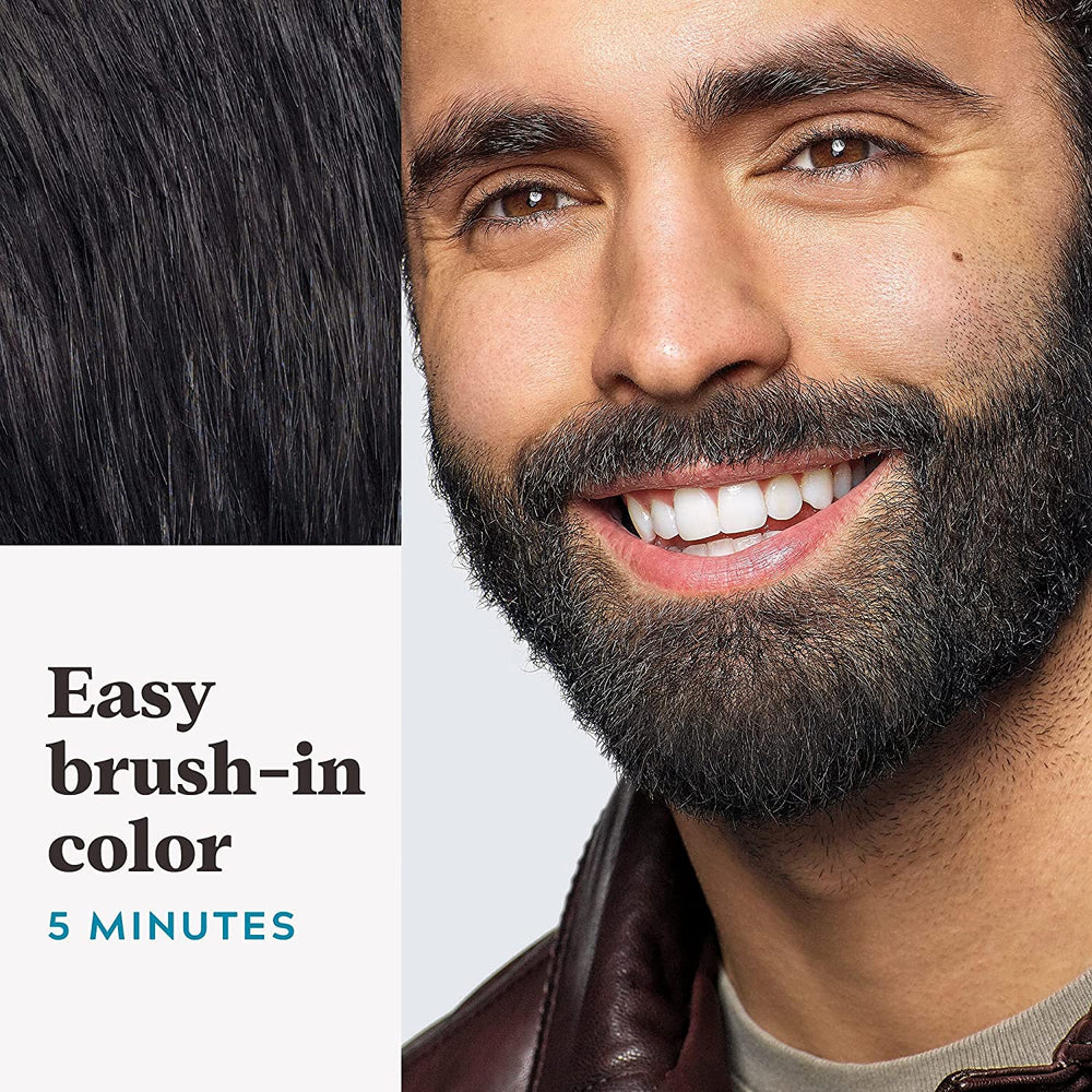 Just For Men Mustache & Beard Real Black M-55 included gloves and brush for easy use.