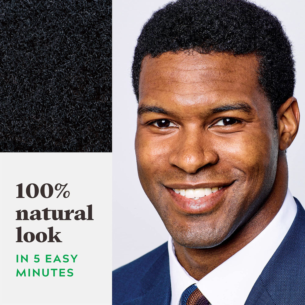 Box contents of Just For Men Shampoo-In-Color kit with instructions.