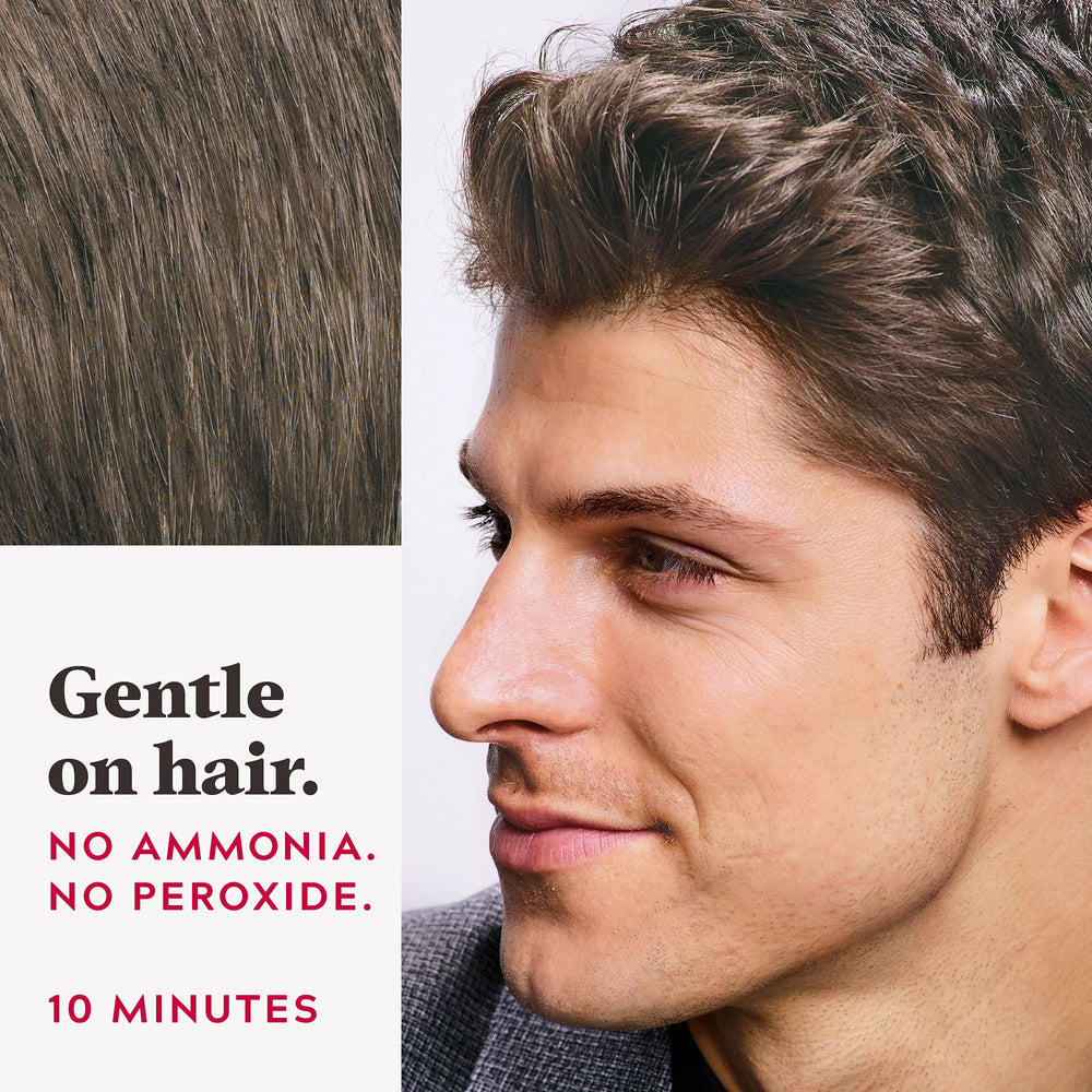 Just For Men ten-minute color action blends gray in minutes.