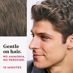 Just For Men ten-minute color action blends gray in minutes.