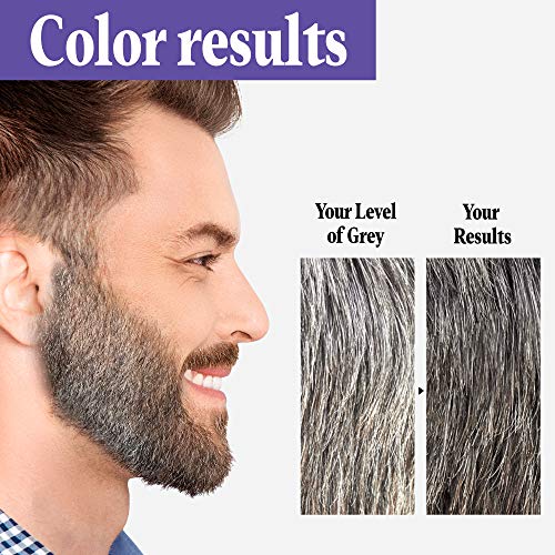 Just For Men Touch of Gray color lasts up to eight weeks on facial hair