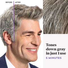Just For Men Touch of Gray results in a subtle salt-and-pepper look.