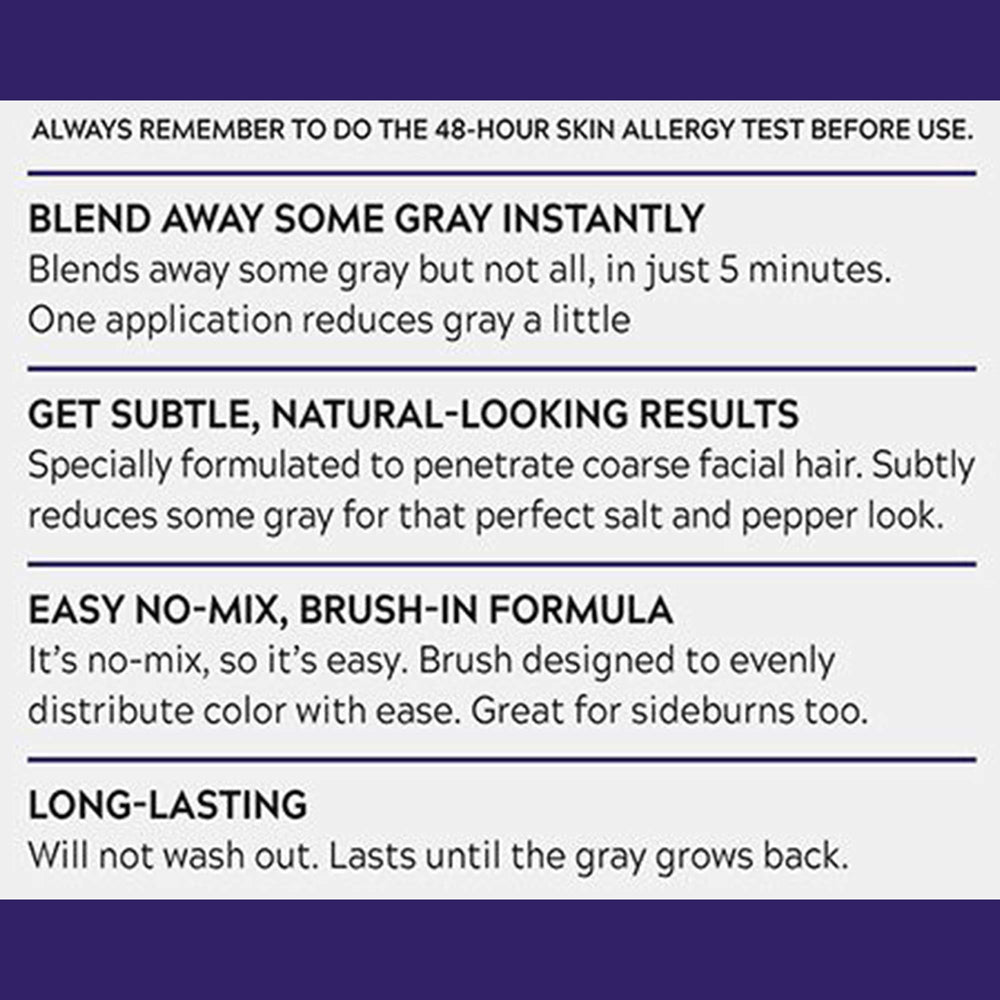 Just For Men Touch of Gray results illustrate a natural salt-and-pepper look