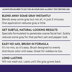 Just For Men Touch of Gray results illustrate a natural salt-and-pepper look