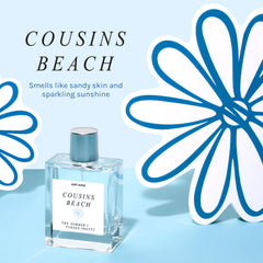 Just Juice Cousins Beach spray application for easy daily refreshment.
