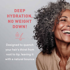 Just Nutritive conditioner with droplets shows argan oil hydration.