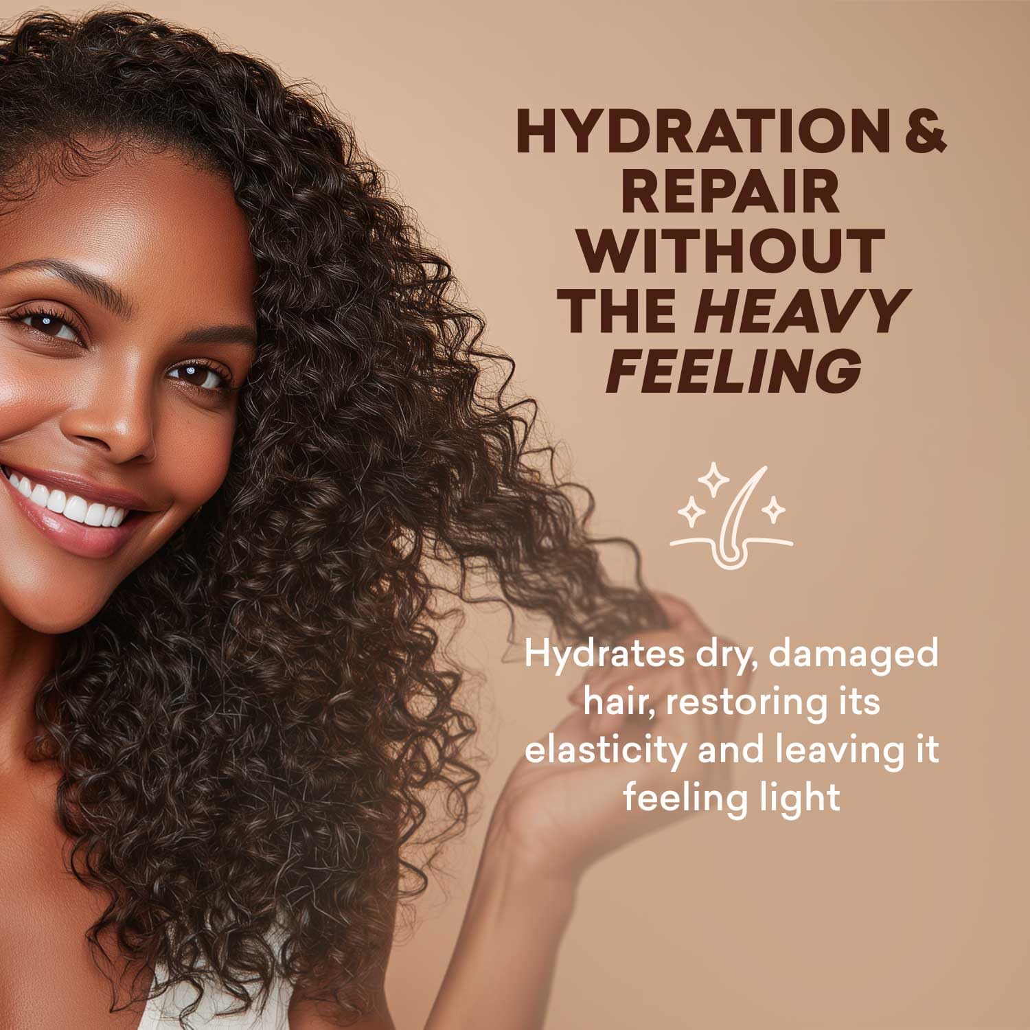 Just Nutritive Avocado Meadowfoam Hydration image shows nourishing oils for lasting moisture.