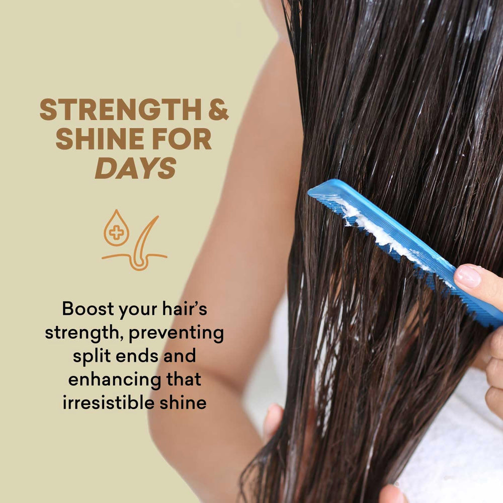 Just Nutritive Babassu Detangling image highlights easy manageability.