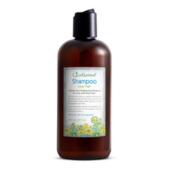 Just Nutritive Gray Hair Shampoo bottle showing color-safe cleansing for gray hair.