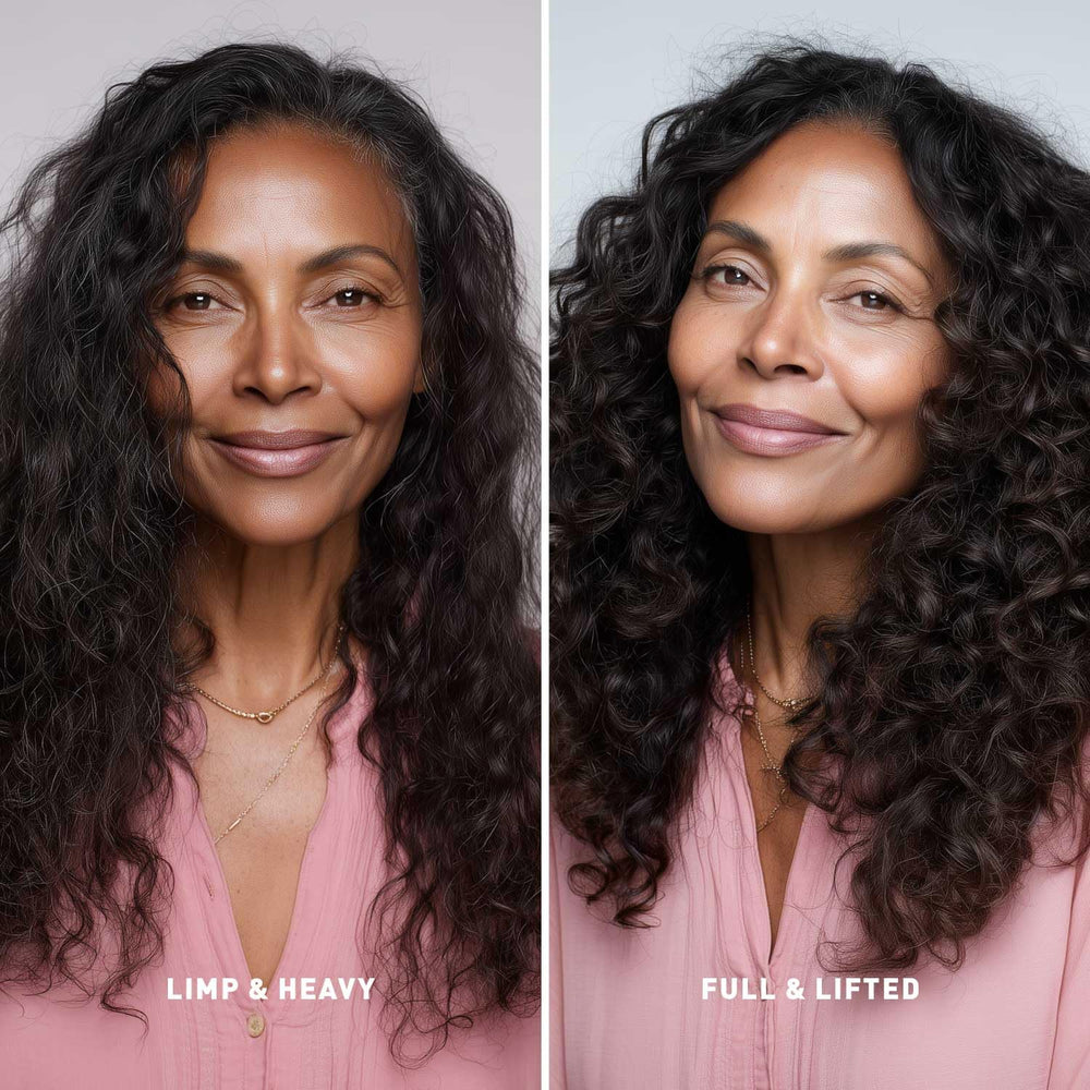 Just Nutritive Green Tea Frizz Control visual hints at softer strands.