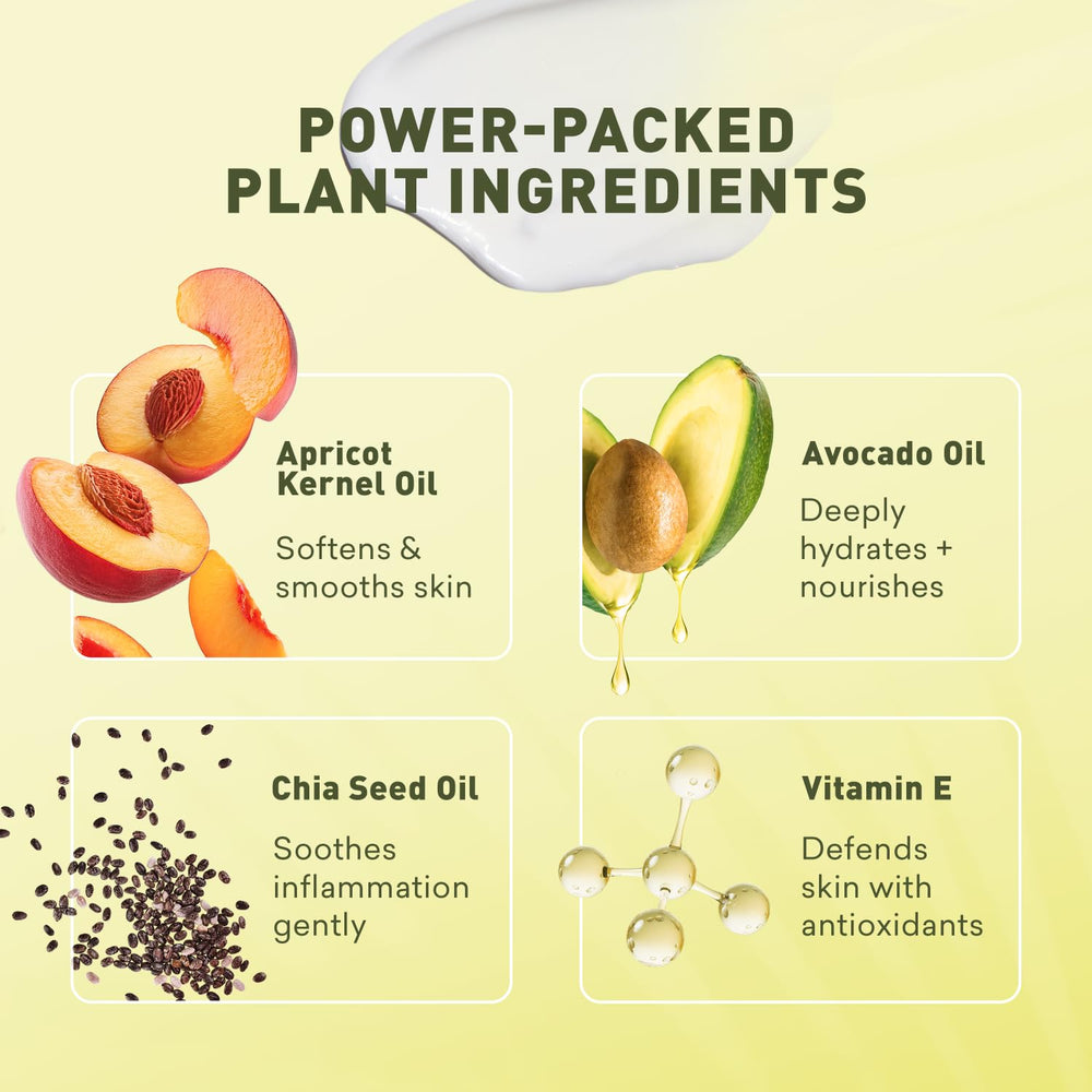Just Nutritive sunless tanning daily facial cream ingredients showcase nourishing oils.