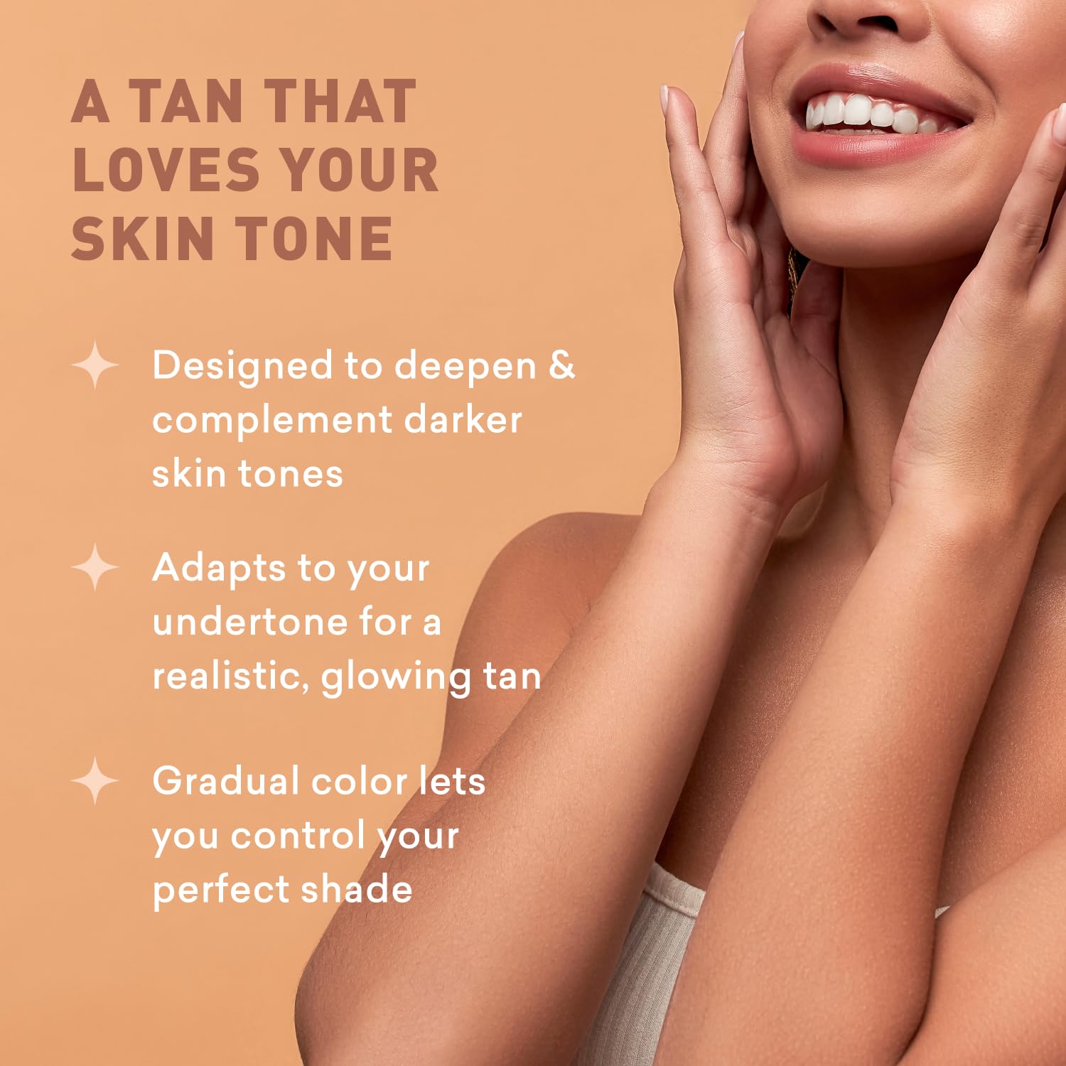 Just Nutritive Sunless Tanning Lotion ingredients with almond and grape seed oils