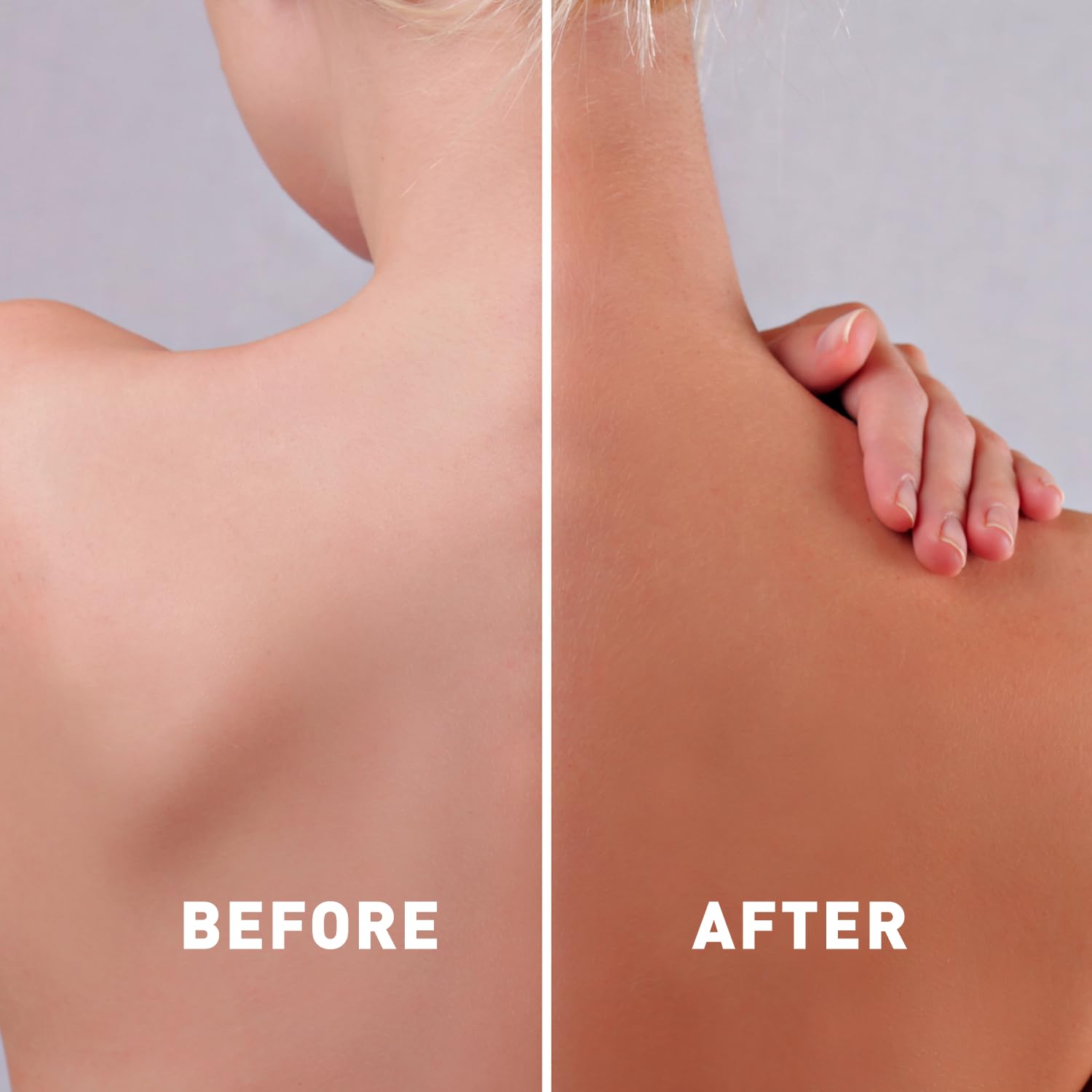 Just Nutritive Tan Glow close-up showcases creamy texture that absorbs quickly.