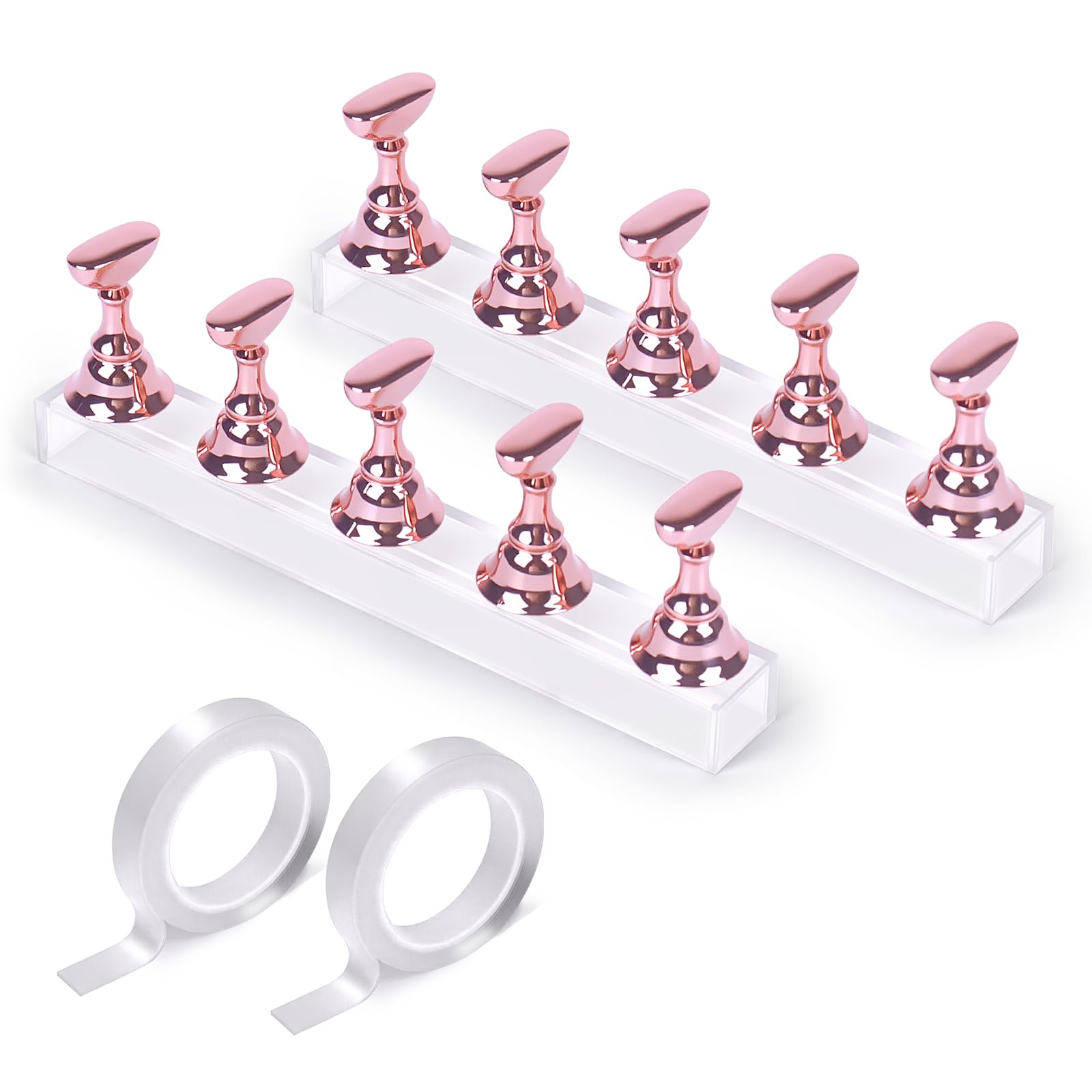 JUSTOTRY two sets nail display pack for home or studio practice.