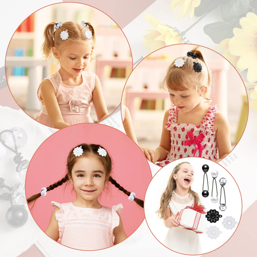 Doble bola y lazo de Jutom, accesorios de moda para niñas.
