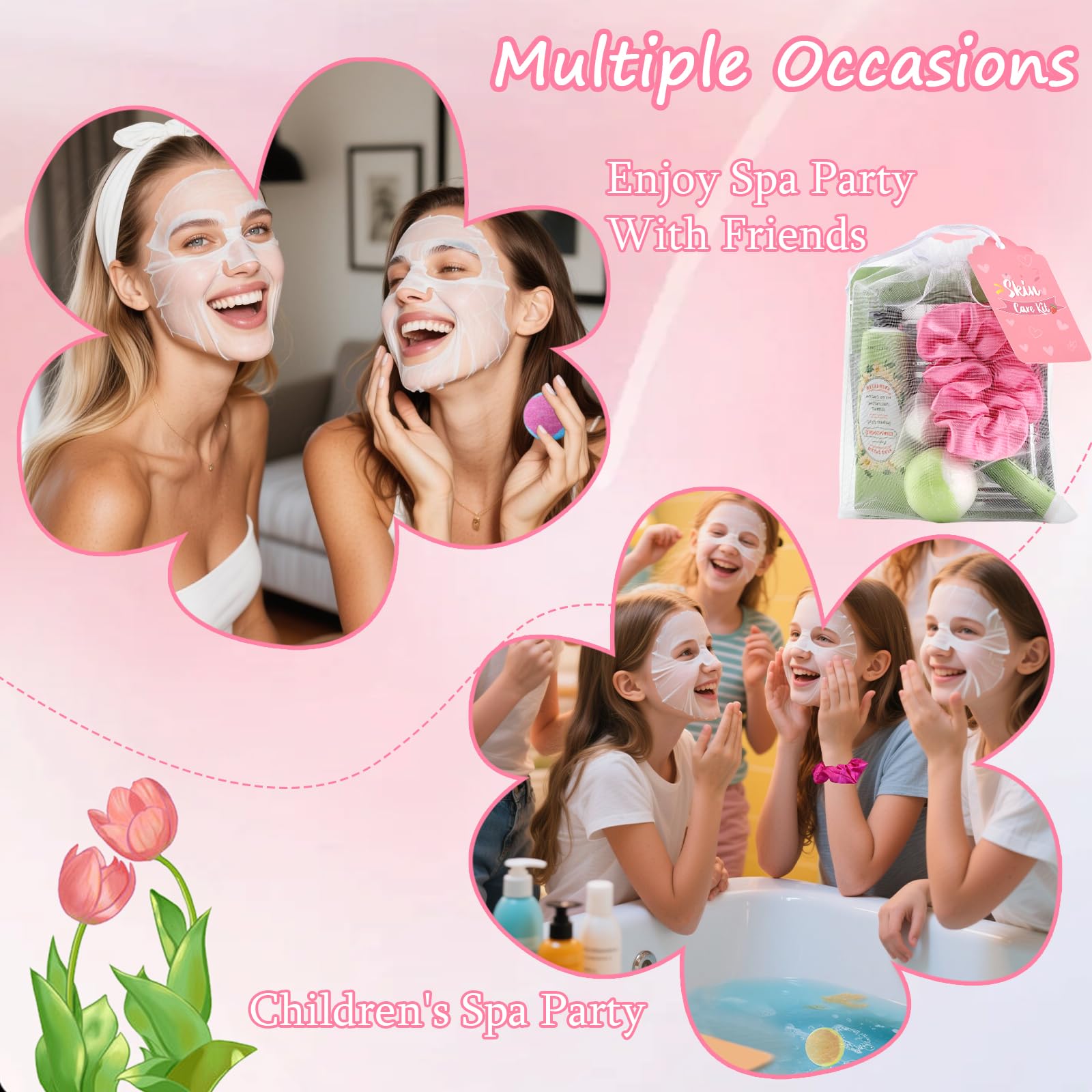 Jutqut facial masks offering refreshing hydration during sleepovers