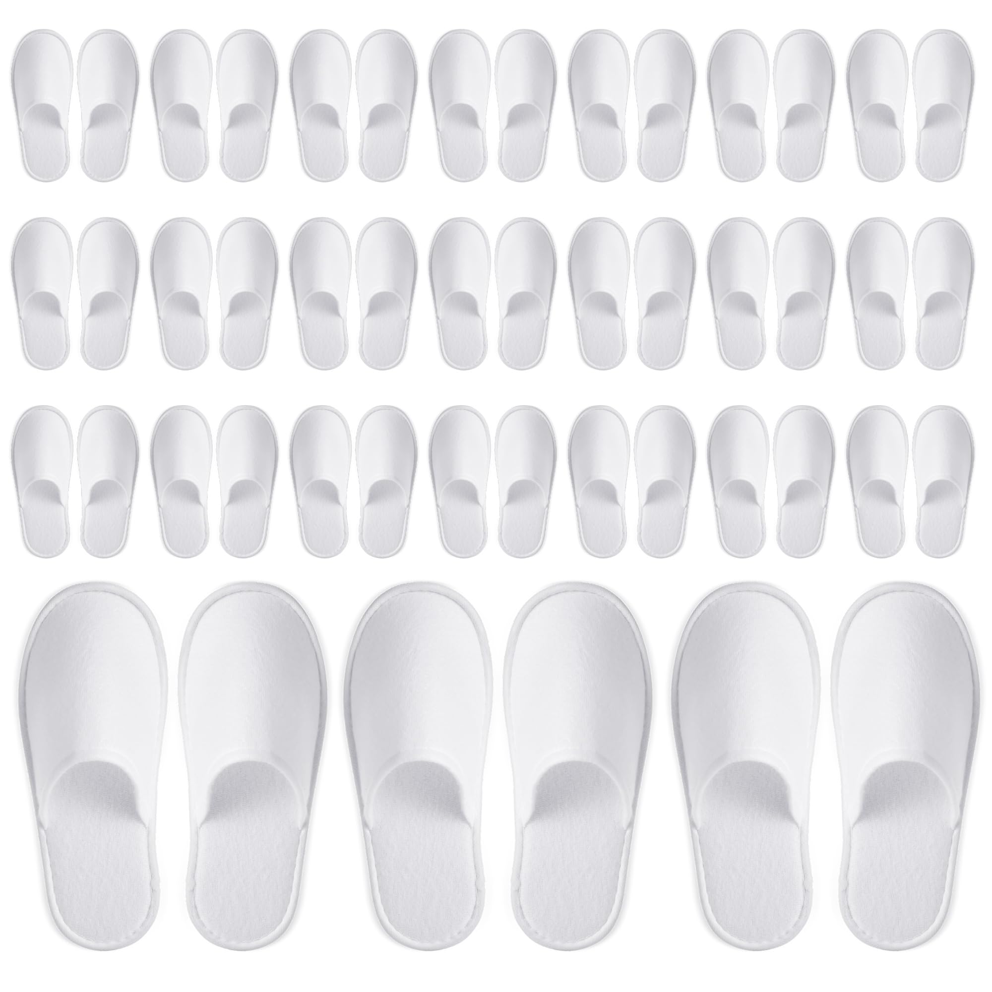 Juvale disposable slippers front-packaging view for guest-ready hotel presentation.