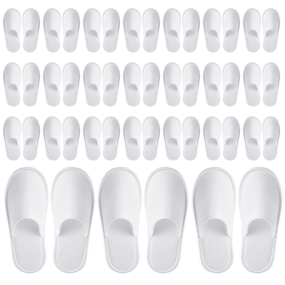 Juvale disposable slippers front-packaging view for guest-ready hotel presentation.