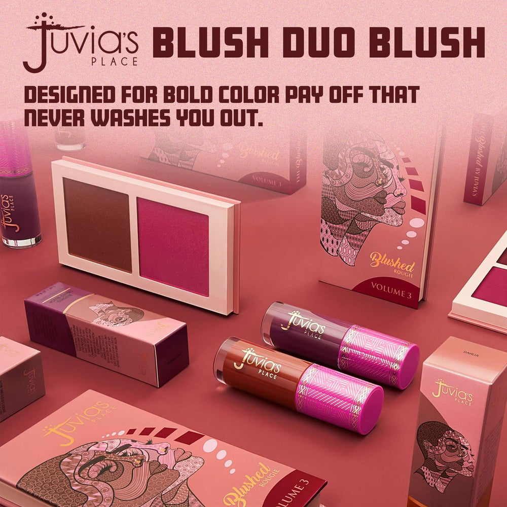 Juvia's Place Blushed Duo Blush Volume3 user-friendly packaging ideal for daily use