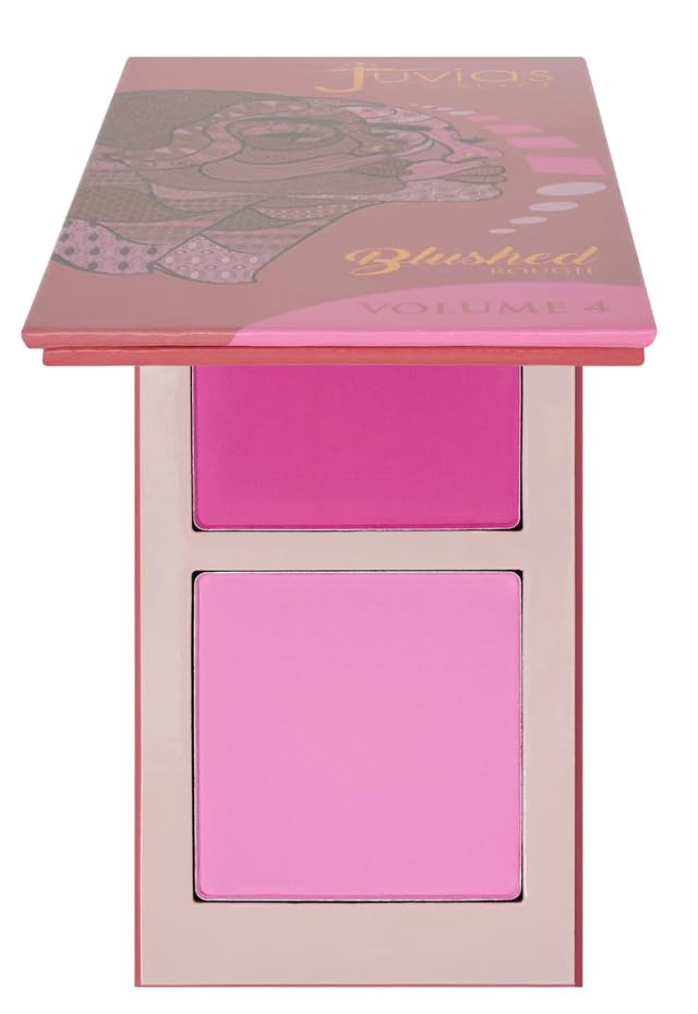 Juvia's Place Blushed Duo Volume4 texture close-up shows smooth, buildable color.