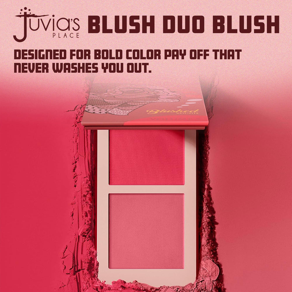 Juvia's Place Blushed Duo Volume5 paired shades create natural to bold color possibilities