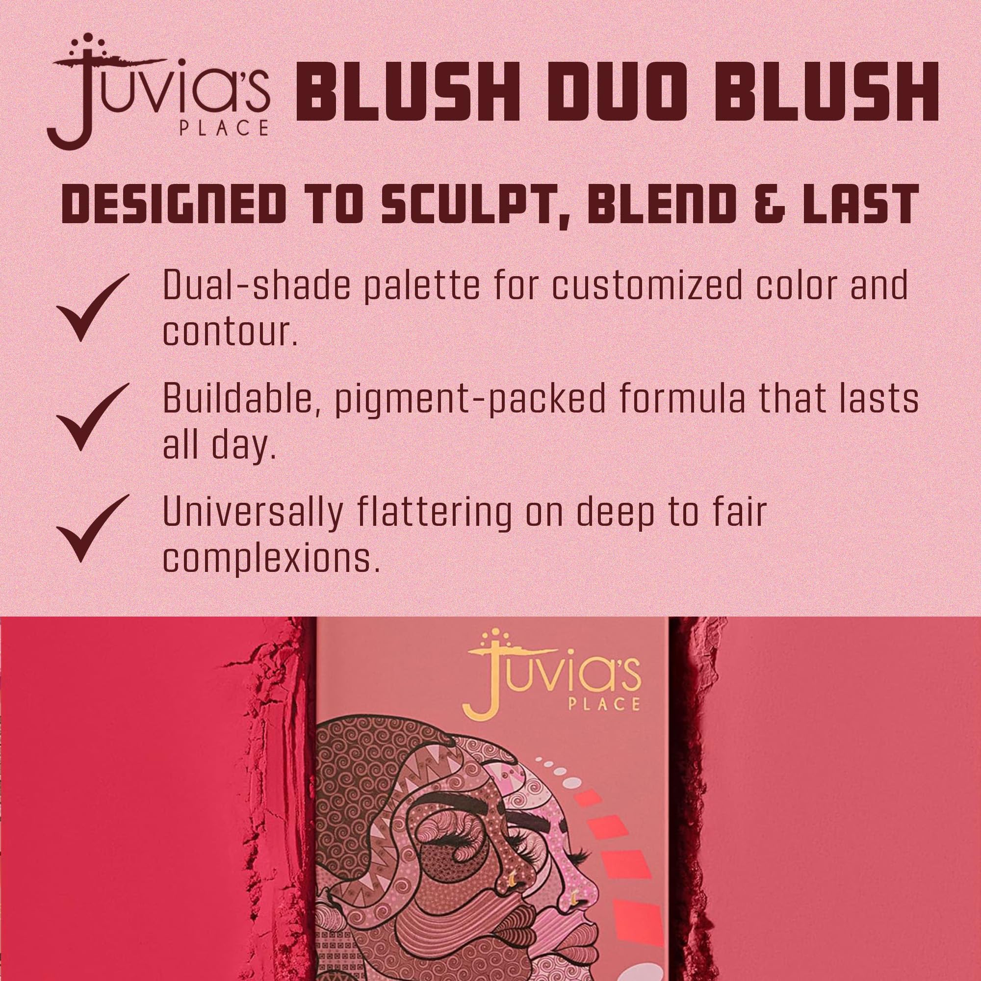 Juvia's Place Blushed Duo Volume5 universally flattering shades suit all skin tones