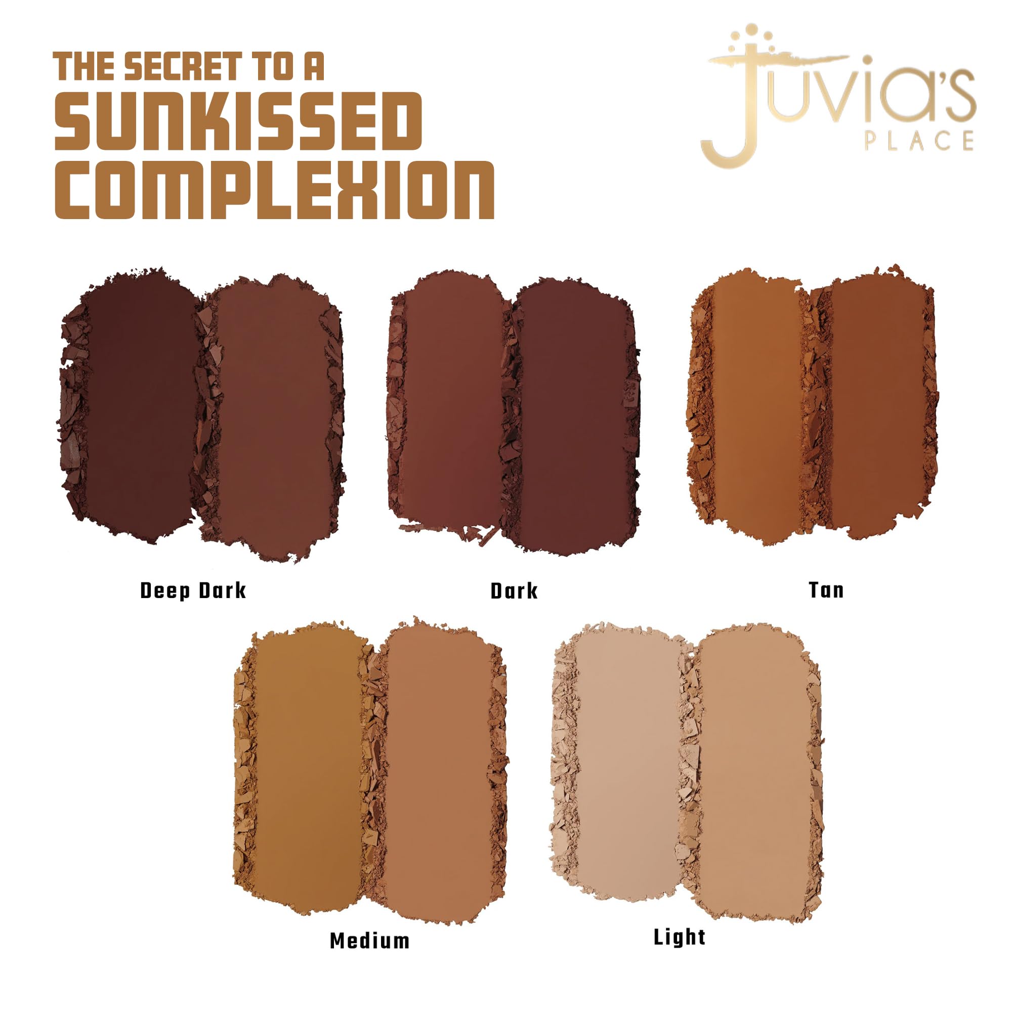 Juvia's Place Bronzed Duo on cheek demonstrates soft matte finish for natural warmth.