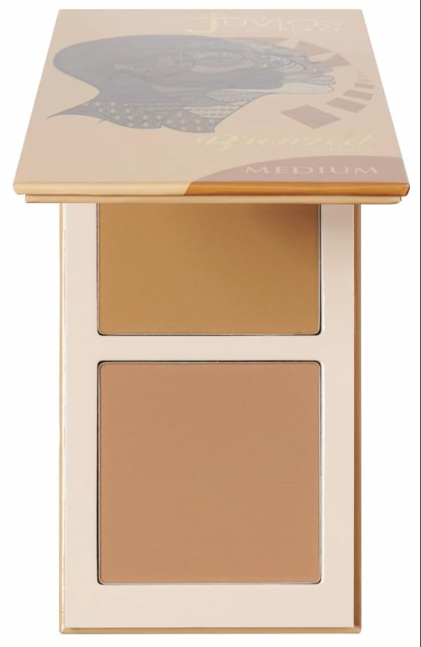Juvia's Place Bronzed Duo Medium Soft Matte compact for effortless sculpting and sun-kissed warmth.