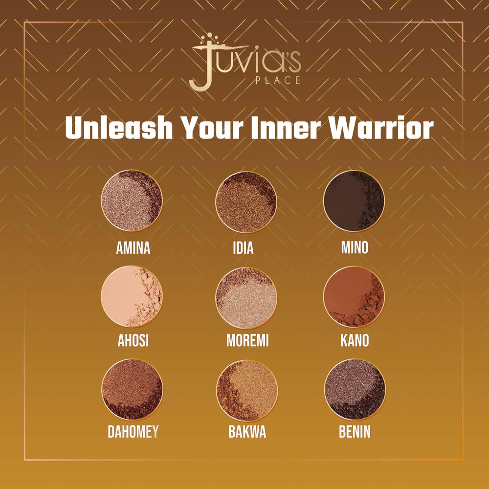 Juvia's Place Warrior palette glitter shades spark festive accents