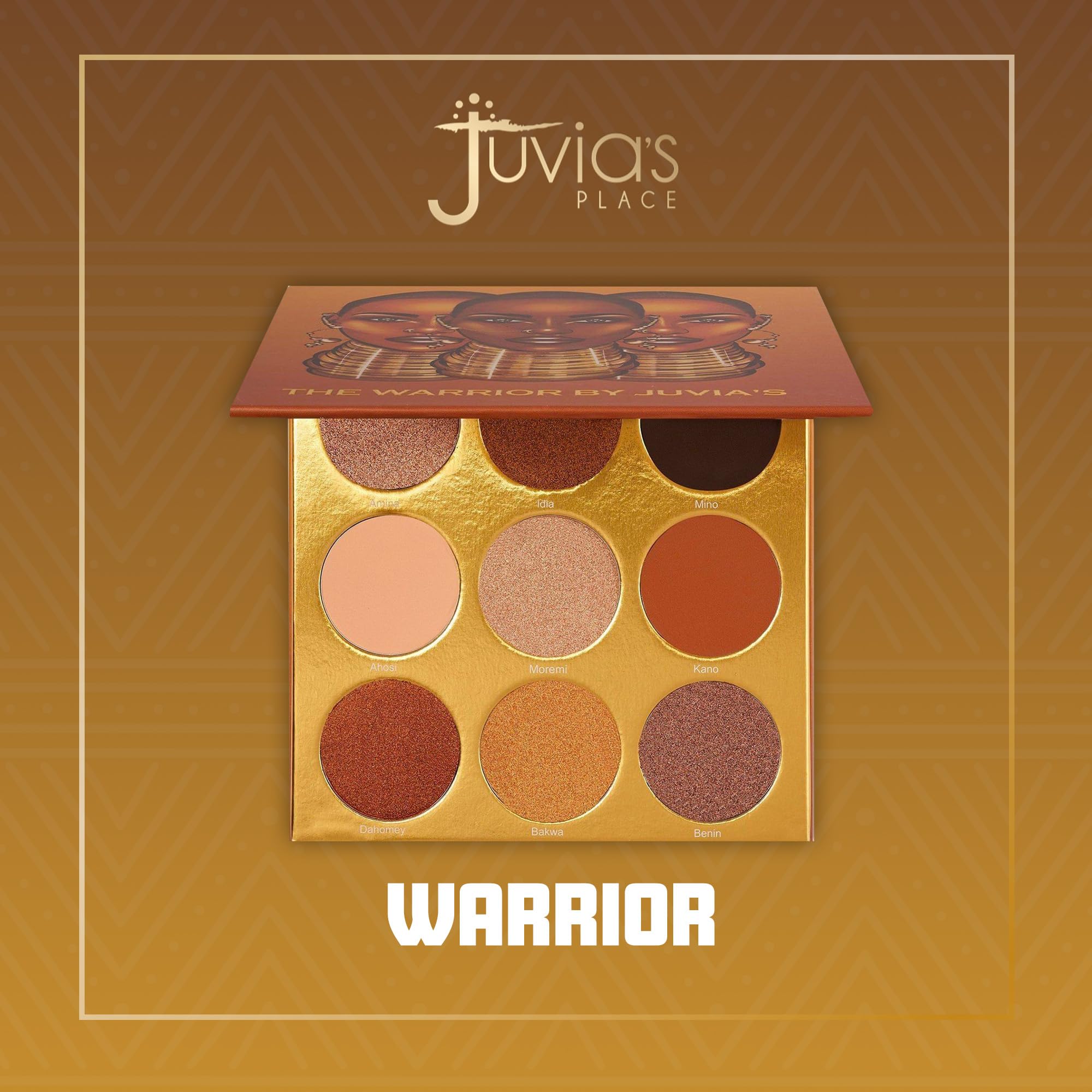 Juvia's Place Warrior palette metallic highlights brighten eyelids with shine