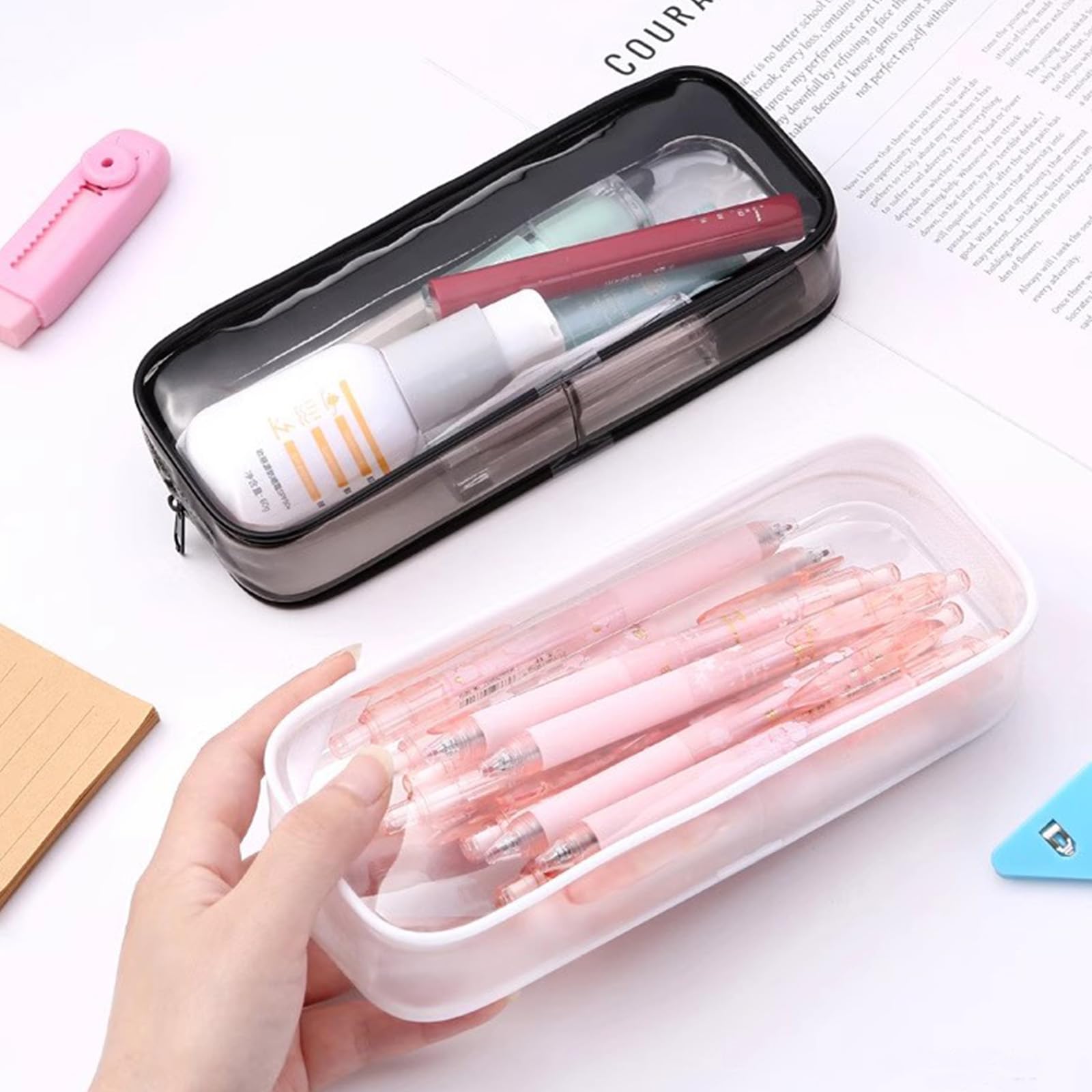 Transparent PVC visibility of contents in Juxiamal case
