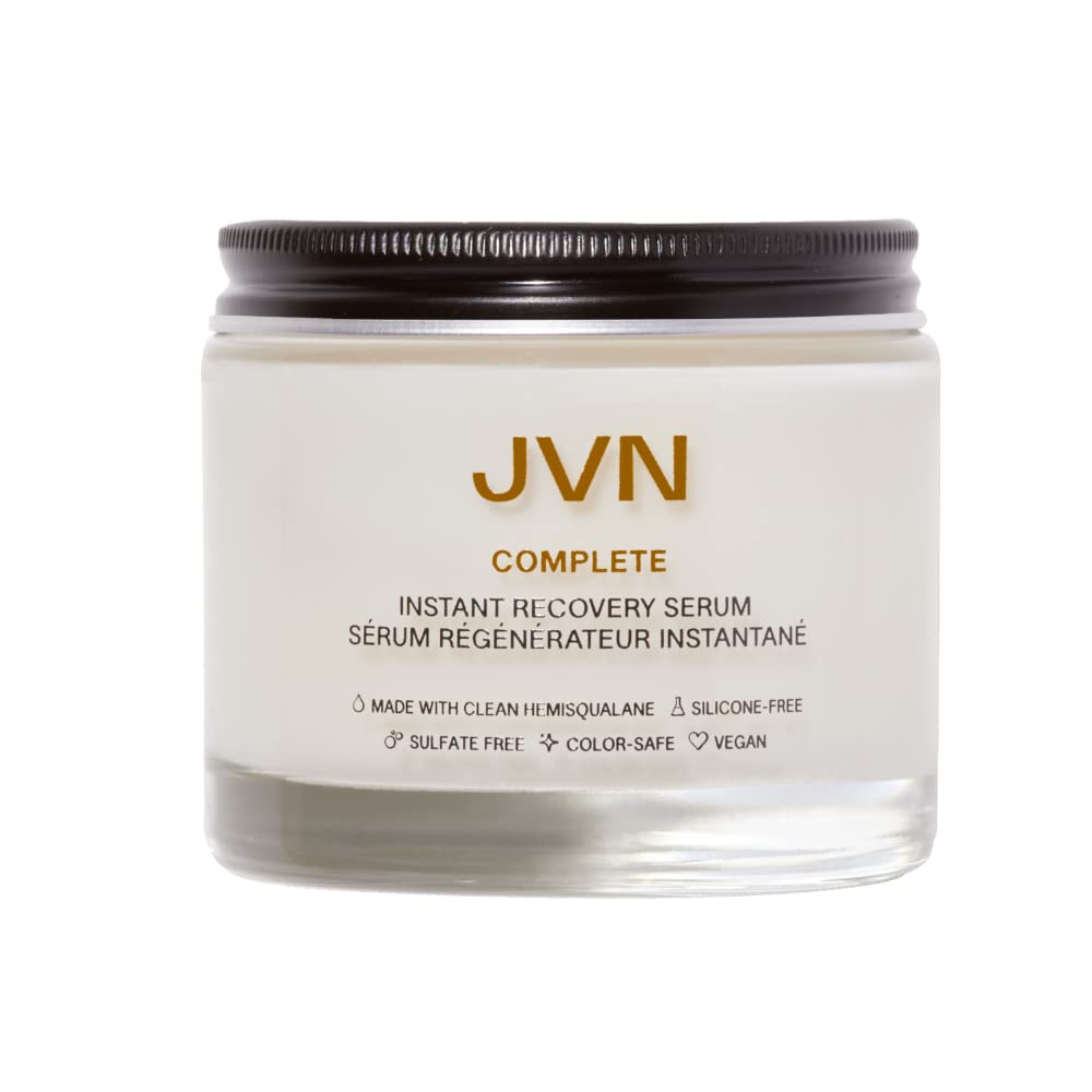 JVN Complete Instant Recovery Hair Serum bottle for smooth, strong hair