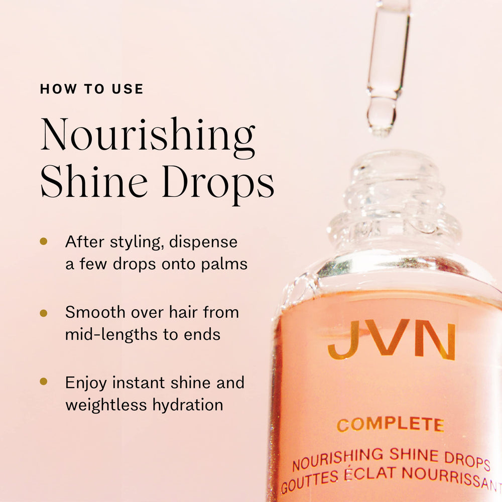 Gotas JVN: control de frizz sin dejar grasa en el cabello