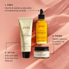 JVN Instant Recovery Serum bottle highlights repairing and smoothing for healthier-looking hair.