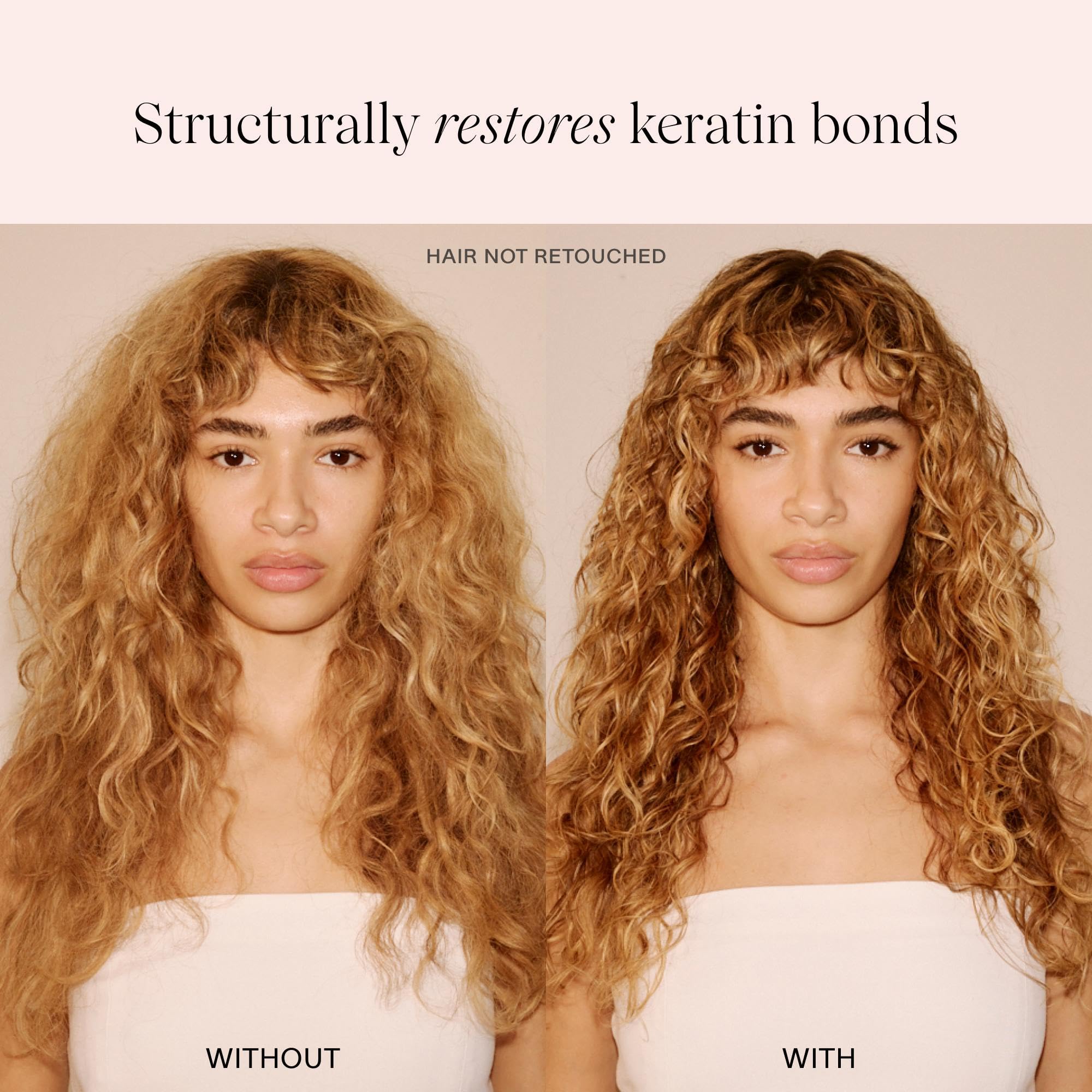 JVN Revive Bond Gloss for fragile strands shows subtle shine