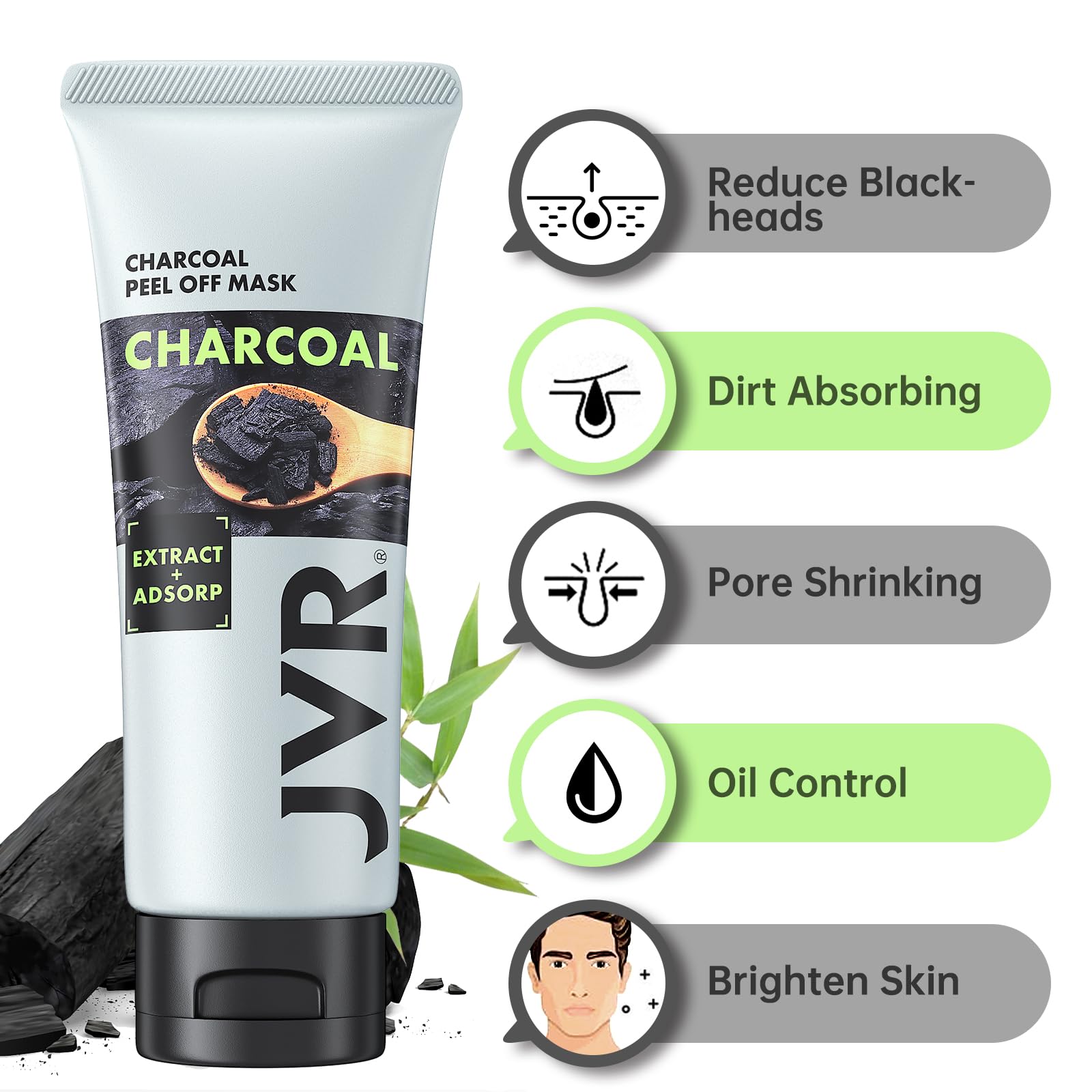 JVR Mascarilla carbón negro: despegue fácil y sensación fresca