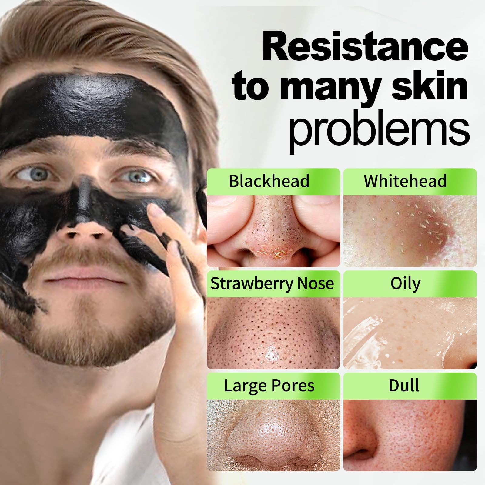 JVR Mascarilla carbón negro: textura intensa que cubre el rostro